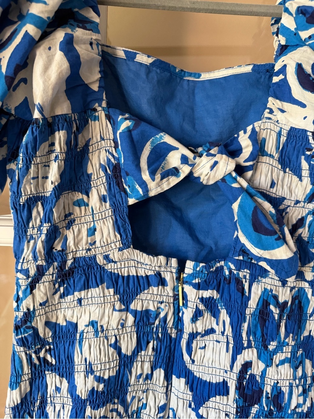 Cleobella Zora Midi Dress in Azure Women’s Size Small 100% Organic Cotton - Picture 7 of 8
